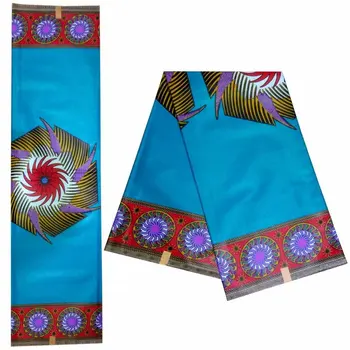 

African print wax fabrics cloth nigerian 100 % cotton ankara veritable java wax fabric for woman dresses 6 yards!DF-4477
