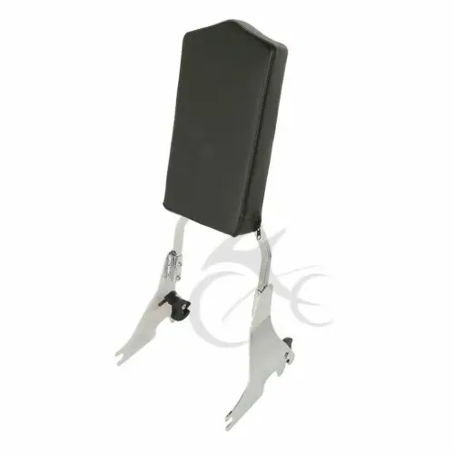 Мотоцикл пассажирская спинка SissyBar Pad для Harley спортивный Железный 883 1200 XL 1200T XL883L XL1200V 2004 - Цвет: Chrome