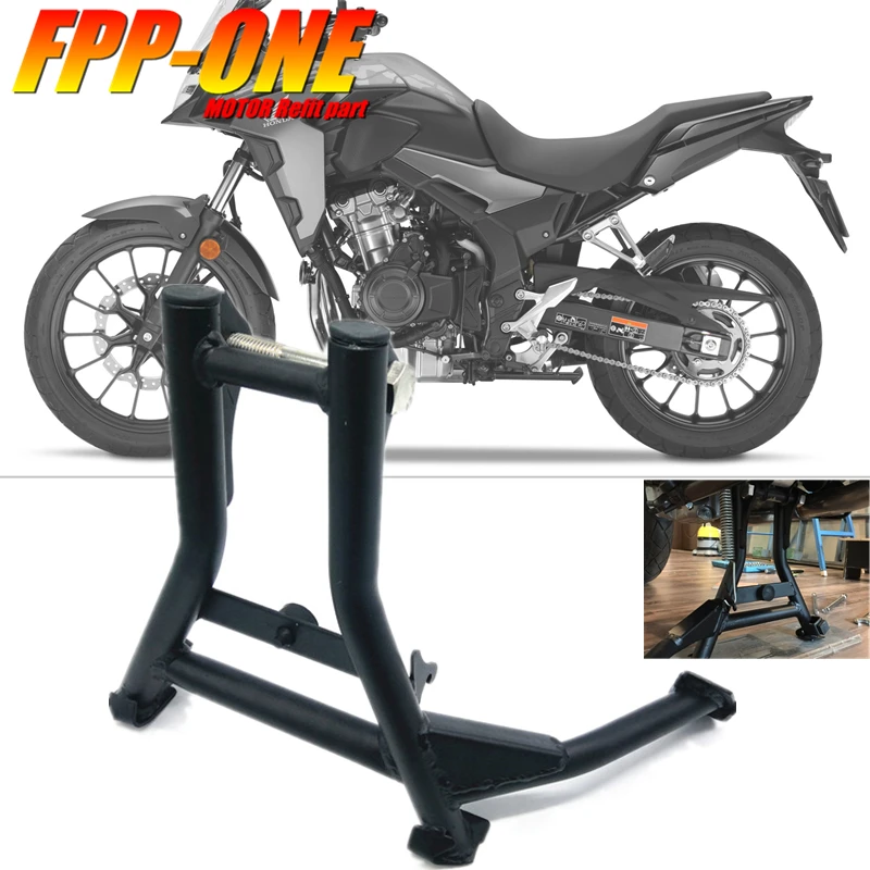 

Motorcycle Accessories Parking Rack Stainless Steel FOR HONDA CB400F CB500F CB500X CBR500R CBR500 2013-2018 Black