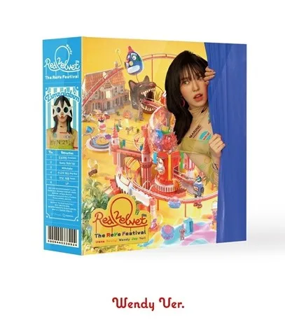 [MYKPOP]~ Официальный~ Красный бархат: REVE фестиваль день альбом CD-SA19081505 - Цвет: Day1-Wendy