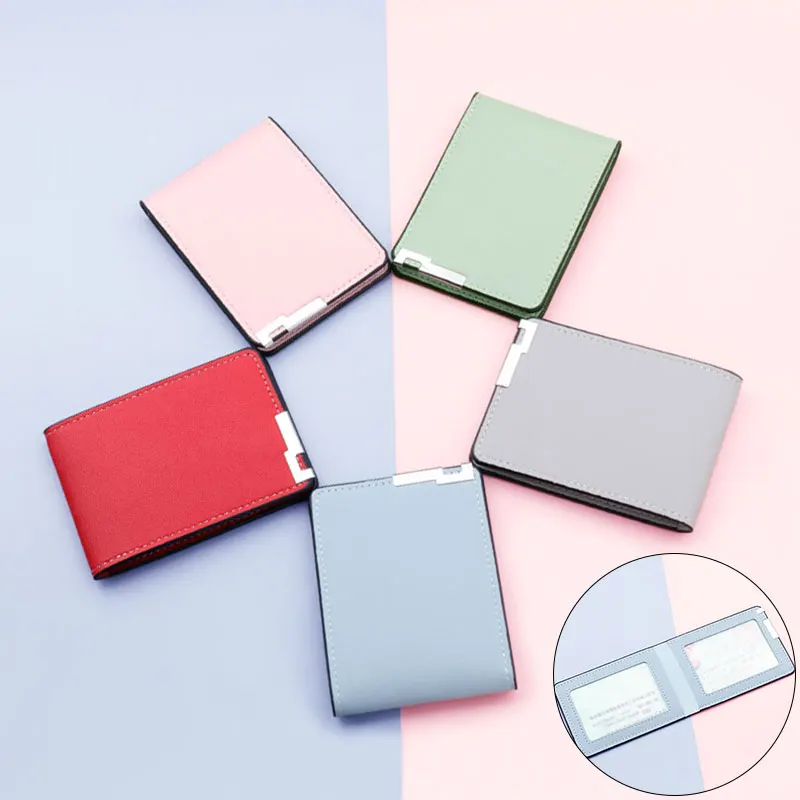 Ultra-Thin Driver License Holder Card Case Business Id Pass Certificate Folder Unisex Case Solid Color License Protective Cover id card case