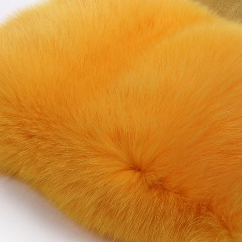 Женская меховая куртка из натурального Лисьего меха - Цвет: as picture