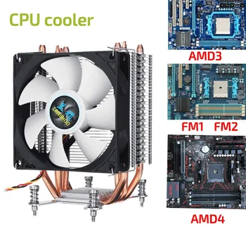 

3/4 Pin CPU Cooler 9cm Quiet Fan Radiator 4 Copper Heatpipes Cooling Fan Heatsink Cooler For 115x 2011 X58 X79 X99 X299 AMD3/4