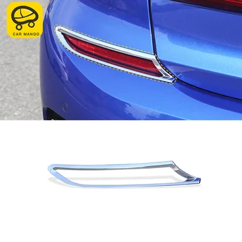 

CarMango for BMW 3 Series G20 2020 Car Styling Rear Fog Light Lamp Cover Trim Frame Sticker Chrome Exterior Accessories