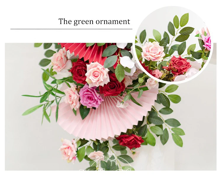 JAROWN Creative Origami Silk Flower Arch Floral Wedding Decoration Set Event Stage Background Layout Wedding Simulation Flower Decorscion Hogar (17)