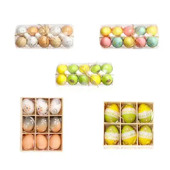 

DIY Easter Egg Ornaments Children's Toys Plastic Colored Egg Easter Events Birthday Party Gift Decoration