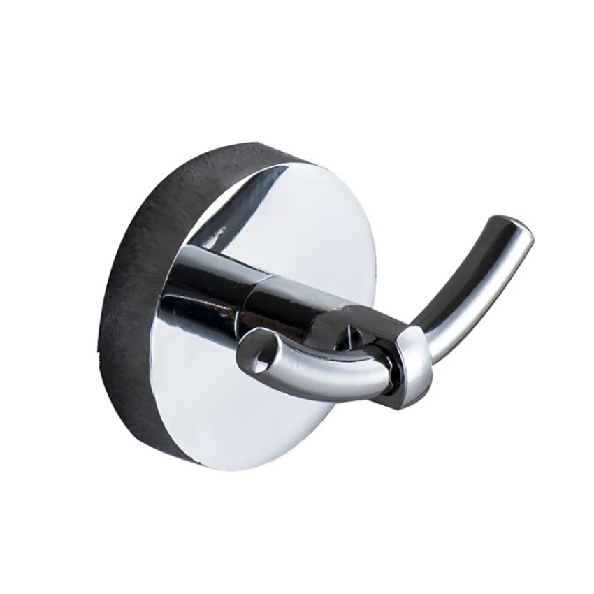 Multi Purpose Hooks Bathroom Double Hook Clothes Pegs Hanger Wall Mounted Hanging Robe Hooks