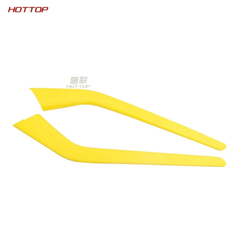 ABS центральная консоль боковая Накладка для Tesla модель 3 - Название цвета: yellow 2pcs