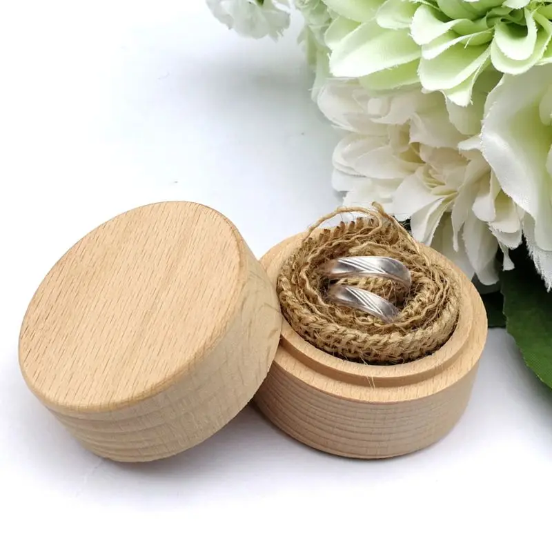 Personalized Rustic Wedding Wooden Ring Box Jewelry Trinket Storage Container Holder Custom Rings Bearer Blank DIY | Дом и сад