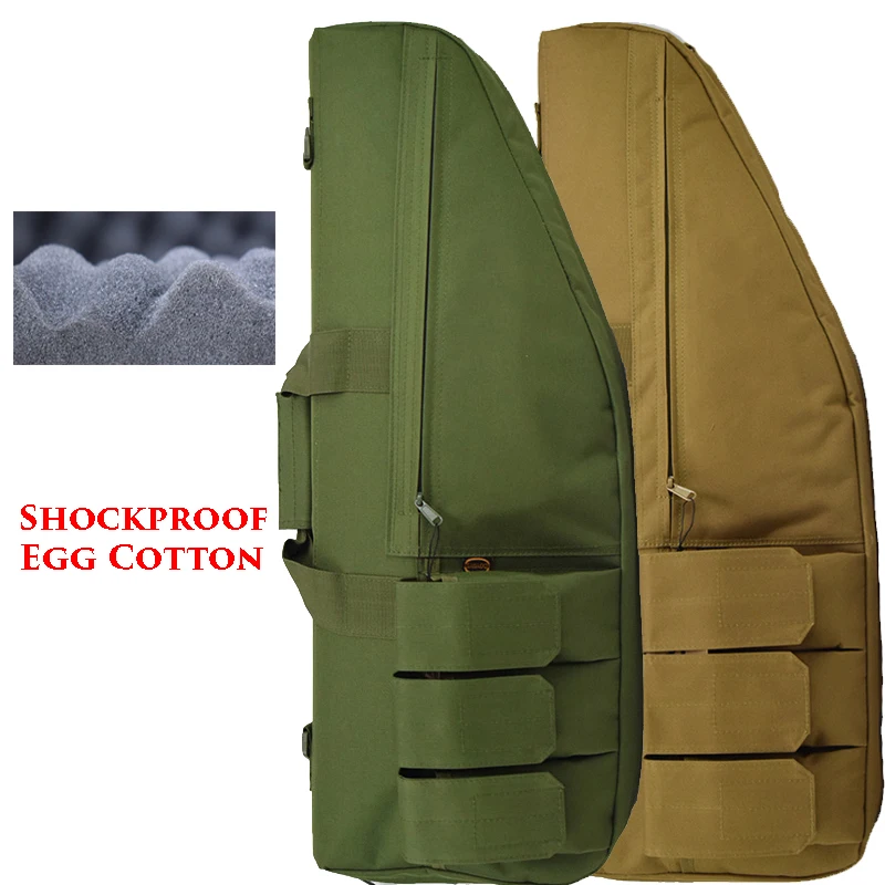 

70cm Airsoft CS Shotgun Carry Case Tactical Hunting Gun Bag Shockproof Cushion Rifle Bag Heavy Duty Gun Backpack