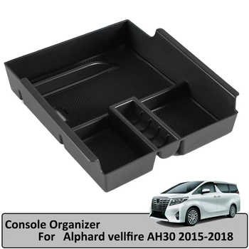 

Car Central Interior Armrest Insert Organizer Storage Box Fit for Toyota Alphard Vellfire 2015-2018