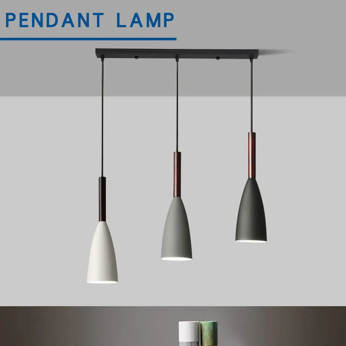  Modern 3 Pendant Lighting Nordic Minimalist Pendant Lights Over Dining Table kitchen island hanging - 4000176994132