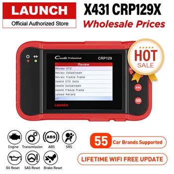 

Wholesale LAUNCH X431 CRP129X OBD2 Scanner Car Diagnostic Tool Auto Scan Diagnoses OBDII Code Reader PK Creader VIII CRP129E