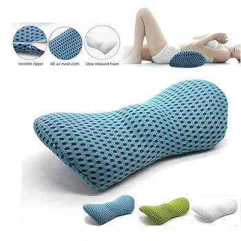 

4D Mesh Back Cushion Bed Sleeping Lumbar Support Pillow for Side Sleepers Pregnancy Relieve Hip Tailbone Pain Sciatica Chair Car