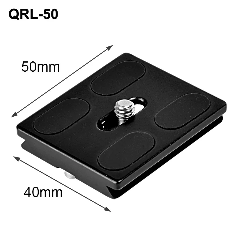 QRL-50 Крепежный адаптер с фиксированной пластиной для камеры, пластина быстрого крепления для цифровой камеры Dslr, шаровая Головка штатива Arca Swiss Clamp - Цвет: QRL-50