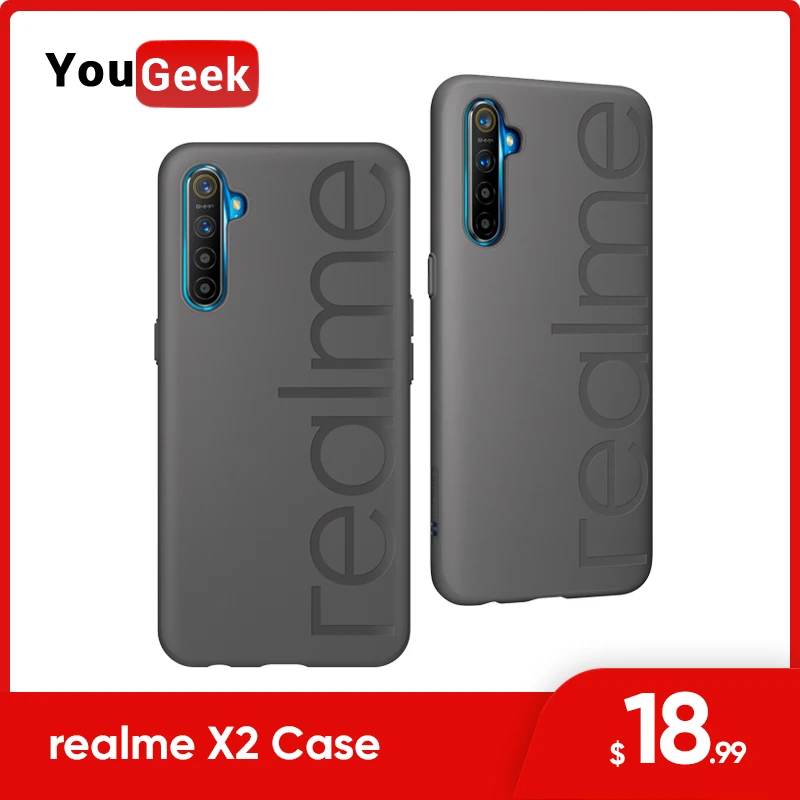 Чехол realme x2 PU+ TPU устойчивый к царапинам дизайн для камеры, экран эскорт анти-падение 3D горячий процесс прессования для realme 2