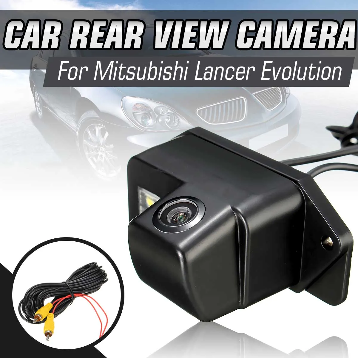 12V Авто Реверсивный Камера для Защитные чехлы для сидений, сшитые специально для Mitsubishi Lancer Evolution заднего вида с оборотным бэкапом заднего вида ночного видения Водонепроницаемый 170 градусов