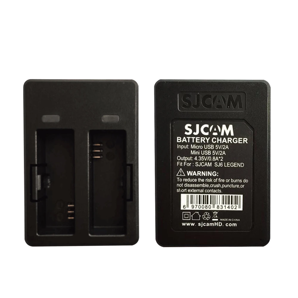 Аккумулятор SJCAM SJ6000 1000 мАч перезаряжаемый аккумулятор и двойное зарядное устройство для SJCAM SJ6 Legend аксессуары для экшн-камеры