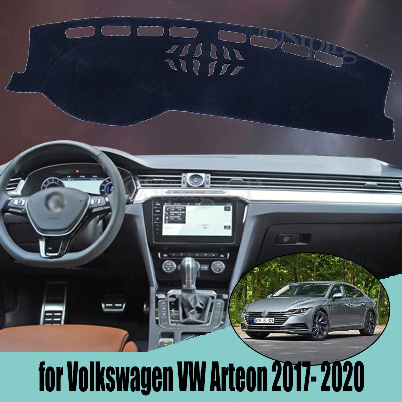

Для Volkswagen VW Arteon 2017- 2020, правый и левый руль, хороший полиэстер, противотуманный коврик для приборной панели автомобиля