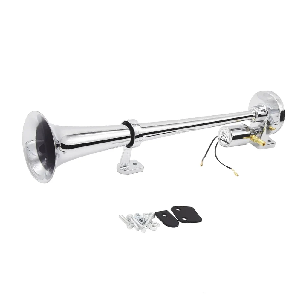 150DB Air Horn Single Trumpet Truck Loud 12/24V Train Car Kit Compressor