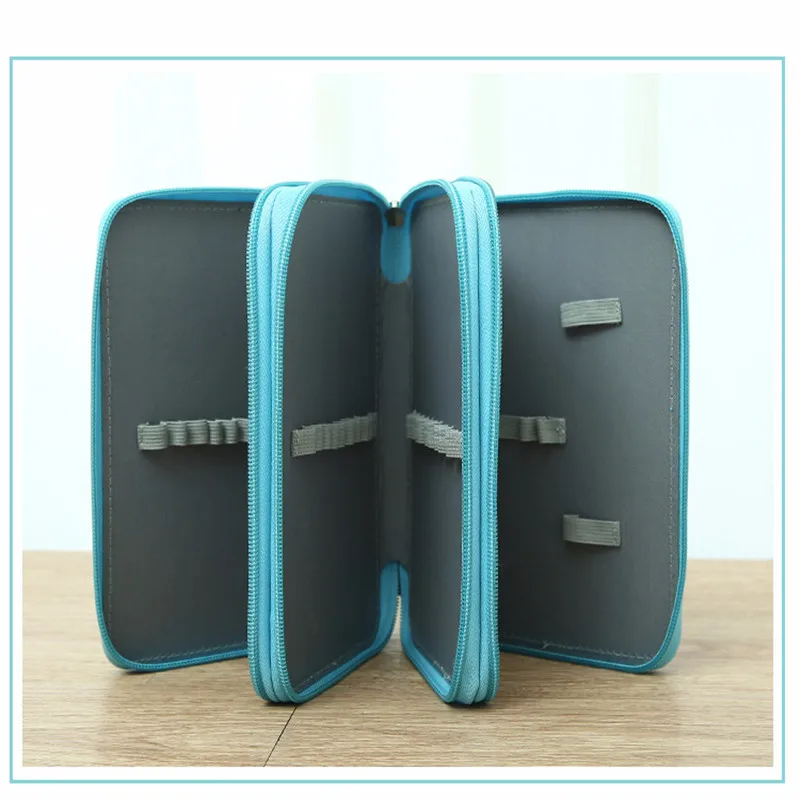 Large Storage Pencil Case Colorful Pen Box Bag Kawaii Students School Office Cute Pencil Cases Storage Bags Stationery Supplies