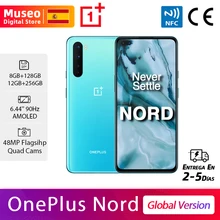 OnePlus Nord, Versión Global, 8GB/12GB RAM 128GB/256GB ROM, 5G teléfono móvil, 6.44'' 90Hz AMOLED, 48MP Quad Rear Cámara, 32MP Dual Front Cámara, Warp Charge 30T