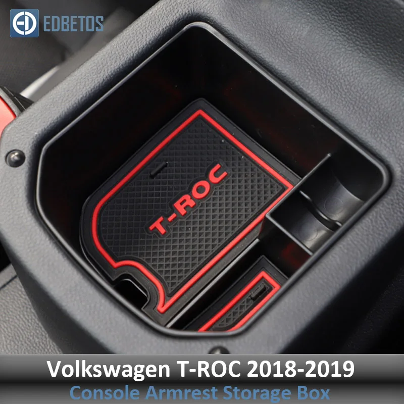 Центральная консоль Органайзер лоток для VW T-ROC- подлокотник вторичный бардачок T-ROC аксессуары контейнер держатель