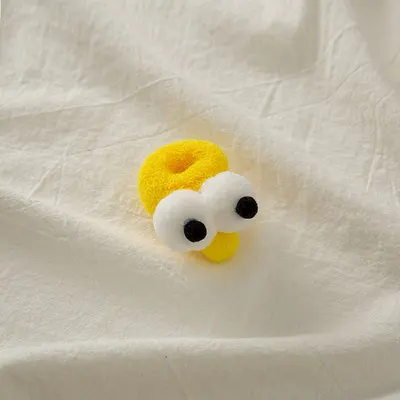 Charming Candy Color Big Eyes Hair Scrunchie – Fun & Stretchy Hair Accessory