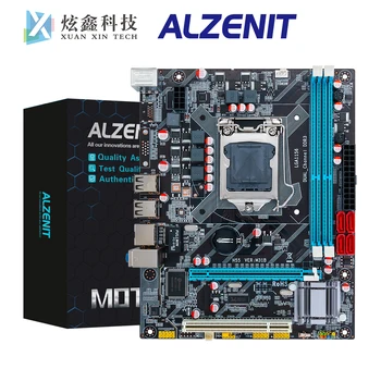 

ALZENIT P55 Desktop Motherboard For Intel P55 LGA 1156 i3 i5 i7 Support DDR3 16GB USB2.0 SATA2.0 PCI Express x16 M-ATX Mainboard