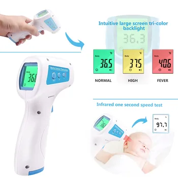 

Child thermometer 2020 LCD Digital Non-contact IR Infrared Thermometer Forehead Body Temperature Tool Bandage Temperature gun