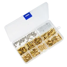 300 adet M3 pirinç Hex Standoff somun aralığı vida çeşitleri seti erkek dişi dişli içi boş ayağı PCB anakart Spacer M3 * L + 6mm
