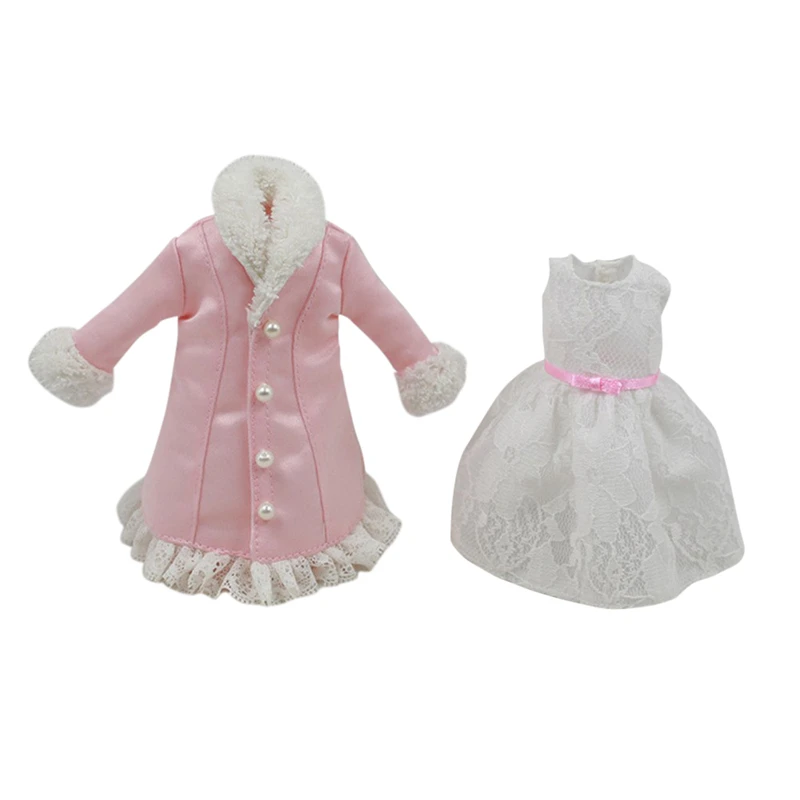 Фото ICY DBS Blyth doll licca body lace outfit pink coat white dress | Игрушки и хобби