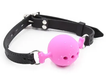 Soft Silicone Gag Ball BDSM Oral Bondage Gear Fetish Open Mouth Breathable Sex Toys For Couples Cosplay Slave Exotic Accessories 4