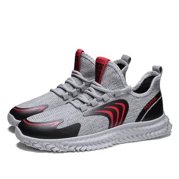 

Spring 2020 Fly Knitting Shoes Korean Version of The Wild Leisure Shoes Breathable Mesh Sneakers Fashionable Easy Movement Male