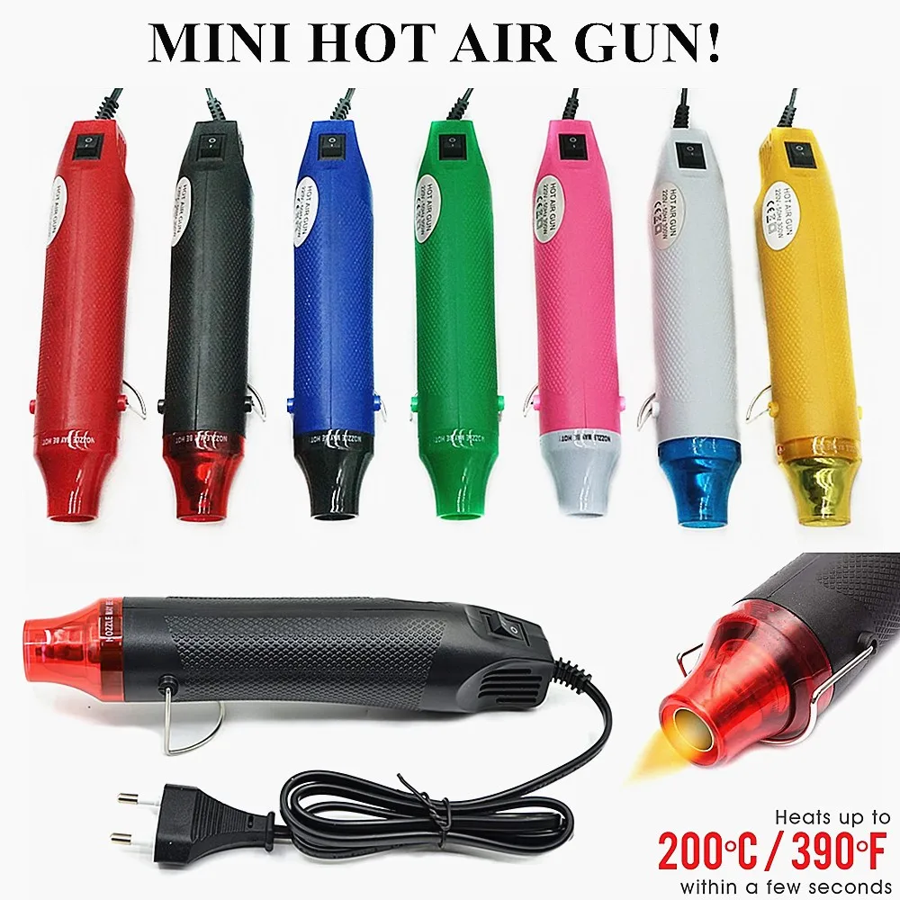 MINIHeatGunandWireConnectorPolyolefinHeatShrinkTubeAssortment
