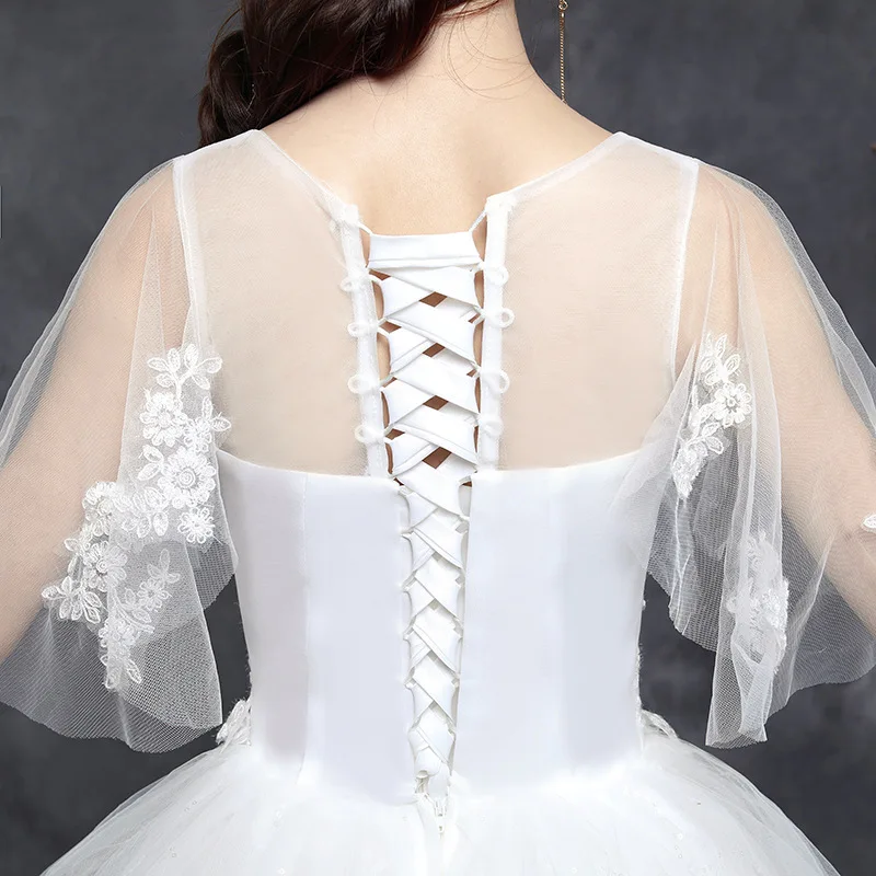 Невеста шоу тонкий 2020 НОВОЕ удобрение увеличенный контракт покрытые руки плеча