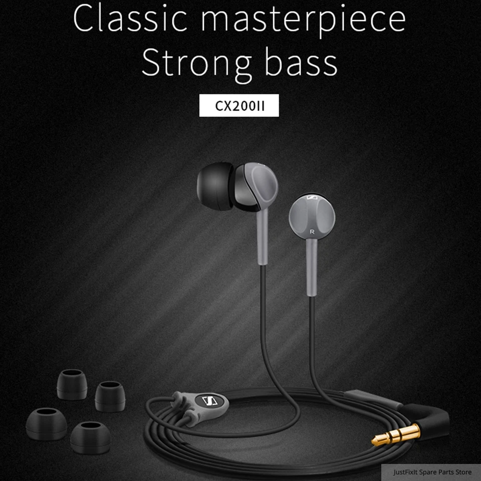 Sennheiser CX200 StreetII in ear Stereo Earphones Wired Bass Headset Sport Running Earbuds HIFI Headphone for iPhone Androd