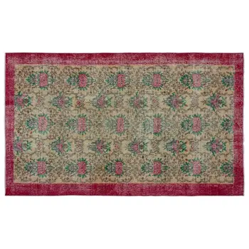 

Handmade Natural Vintage Turkish Area Rug 156x261 Cm-5'1''X8'7''
