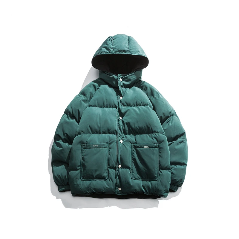 hooded bubble coat