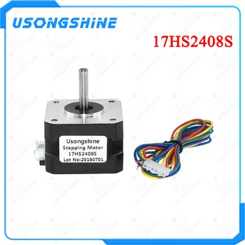 

1 pcs Stepper Motor Nema 17HS2408 S 17HS2408S 4-lead Nema 17 42 motor 42BYGH 0.6A CE ROSH ISO CNC Laser and 3D printer Parts