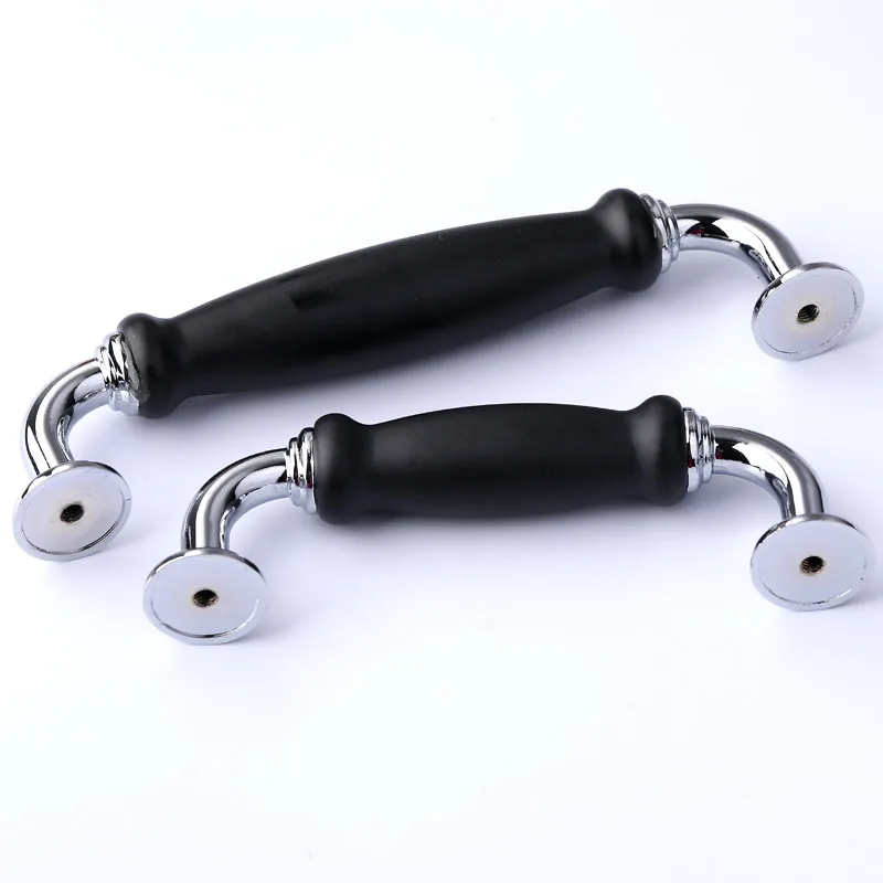 96 128 мм современный простой черный керамический кухонный шкаф дверная ручка для