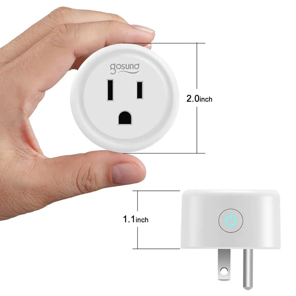 BlitzWolf Mini Wifi Outlet Compatible With Alexa Google Home /& IFTTT Remote Control Your Home Appliances from Anywhere Smart Plug No Hub Required