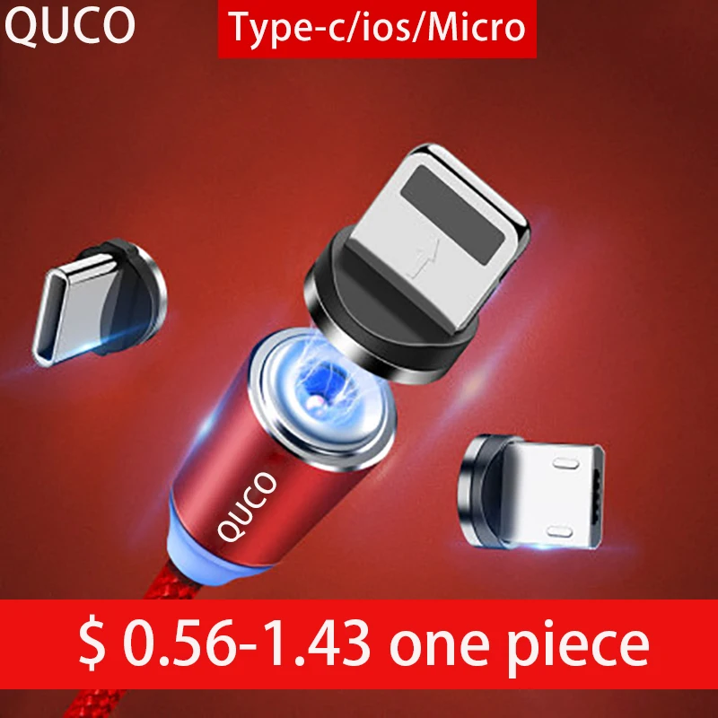 3 шт./лот магнитный usb-кабель для быстрой зарядки кабель USB Type-C магнитное зарядное
