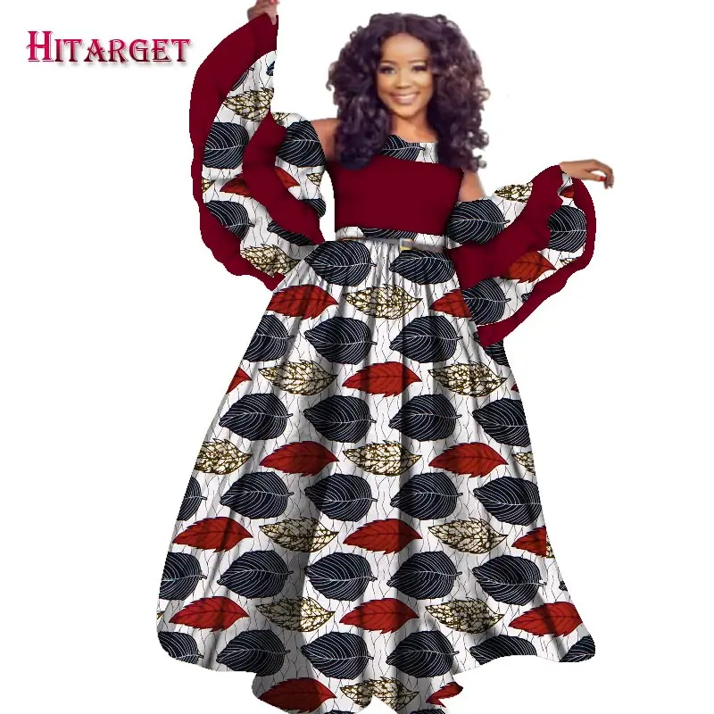 2020 Automne Robe Africaine Pour Les Femmes Hitarget Prive Personnalise A Manches Longues Parole Longueur Femmes Robe Grande Taille Imprimer Coton Wy2441 Aliexpress