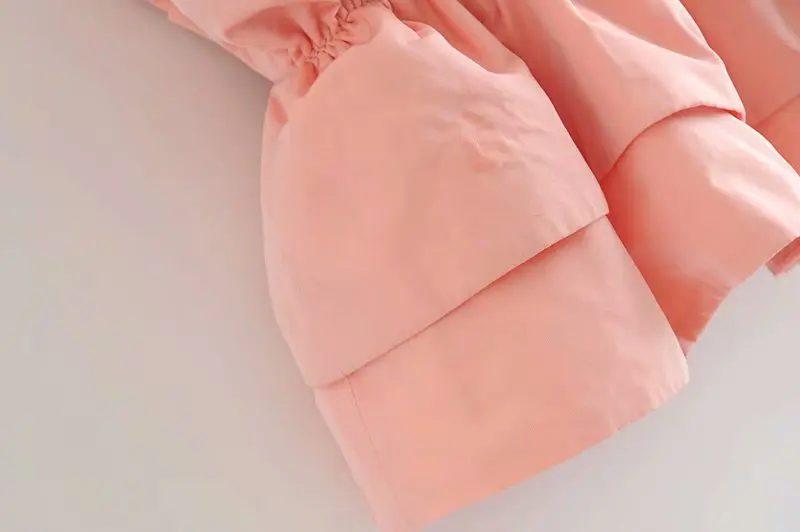 Звездный Светлячок сладкий розовый топик женский Модный узор тонкий сексуальный короткий топ с оборками майка с регулируемым ремешком сплошная шикарная Топ