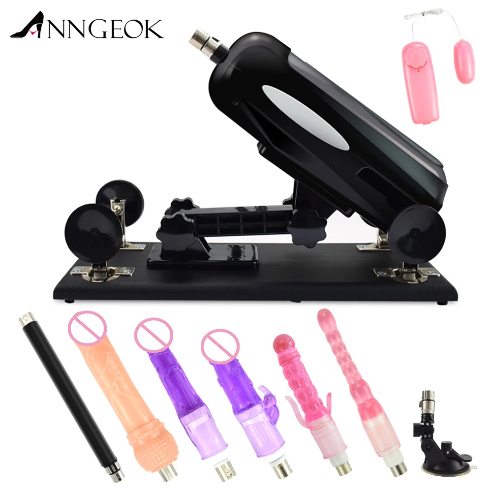 

ANNGEOK Women Sex Machine Powerful Automatic Love Machine Gun for Couple Sex Toy with 7 Different Attachments