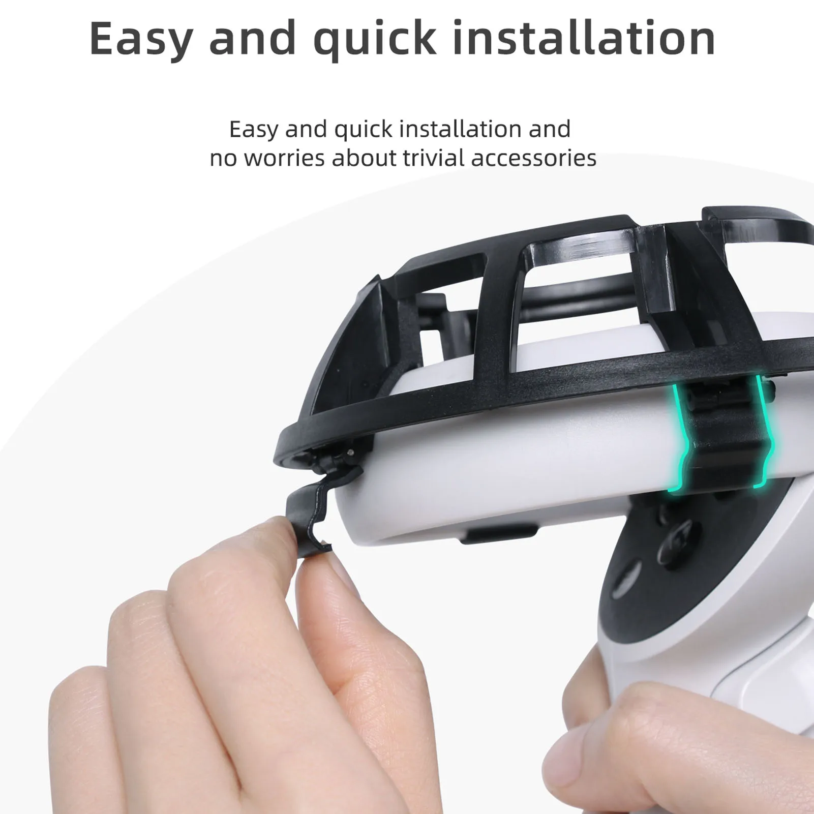 VR Touch Controller Grip Protective Cover Cage For Oculus Quest 2 Durable Scratchproof Shockproof Anticrash Protective Cage