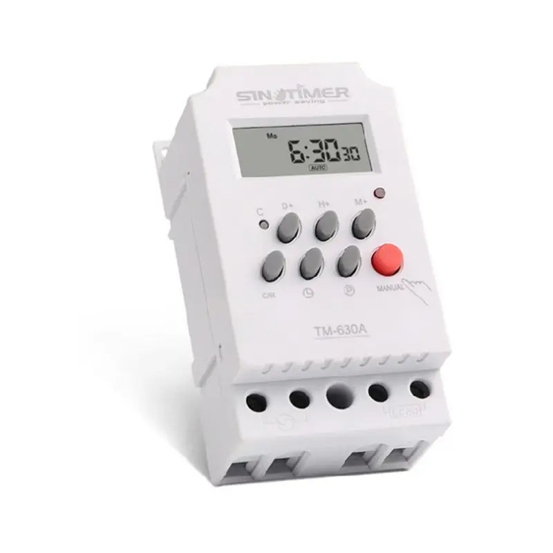 

Mini Timer Switch Time Relay 12/24/220V DC Input 7 Days Programmable 24Hours