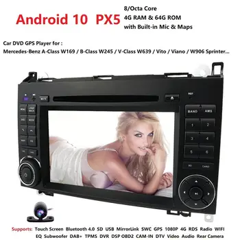 

Android 10 2din Auto radio Car DVD multimedia for Mercedes Benz B200 A B Class W169 W245 Viano Vito W639 Sprinter W906 WIFI GPS