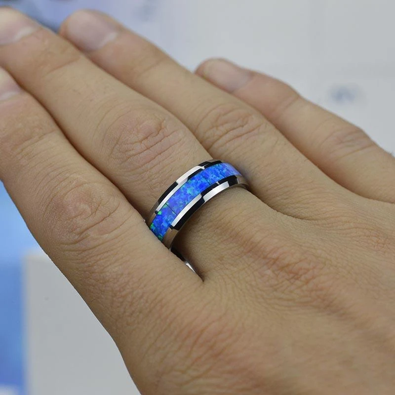 Wedding Rings Finger Rings Jewelry Rings 8mm Stainless Steel Rings For Men